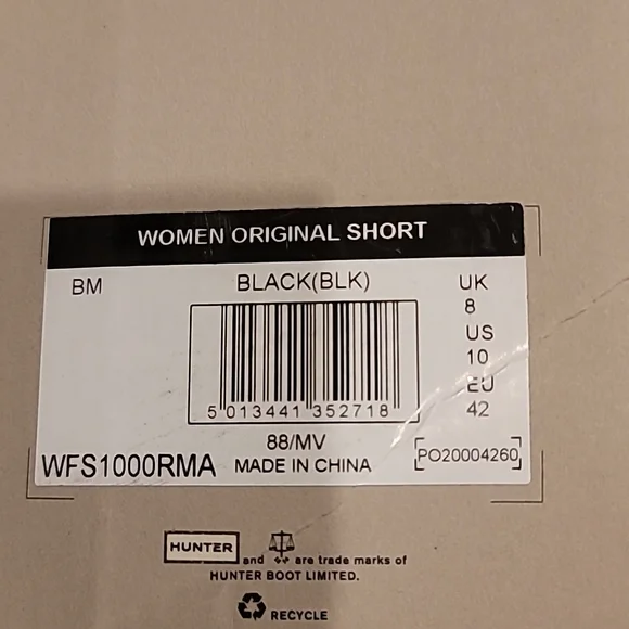 SIZE 10 HUNTER Original Short Boot ($170 retail) * NIB * $125.00 - Picture 3 of 3